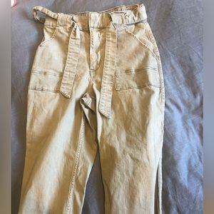 Hollister khaki green high rise joggers